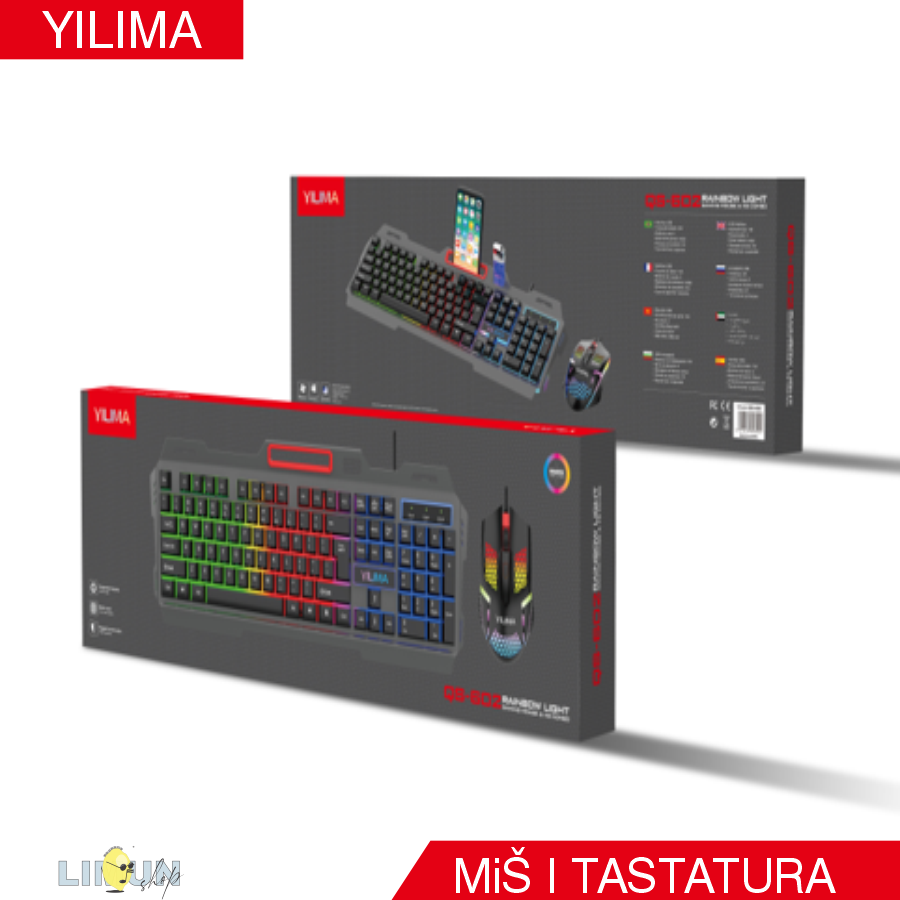 YILIMA QS-602 Gaming Keyboard and Mouse