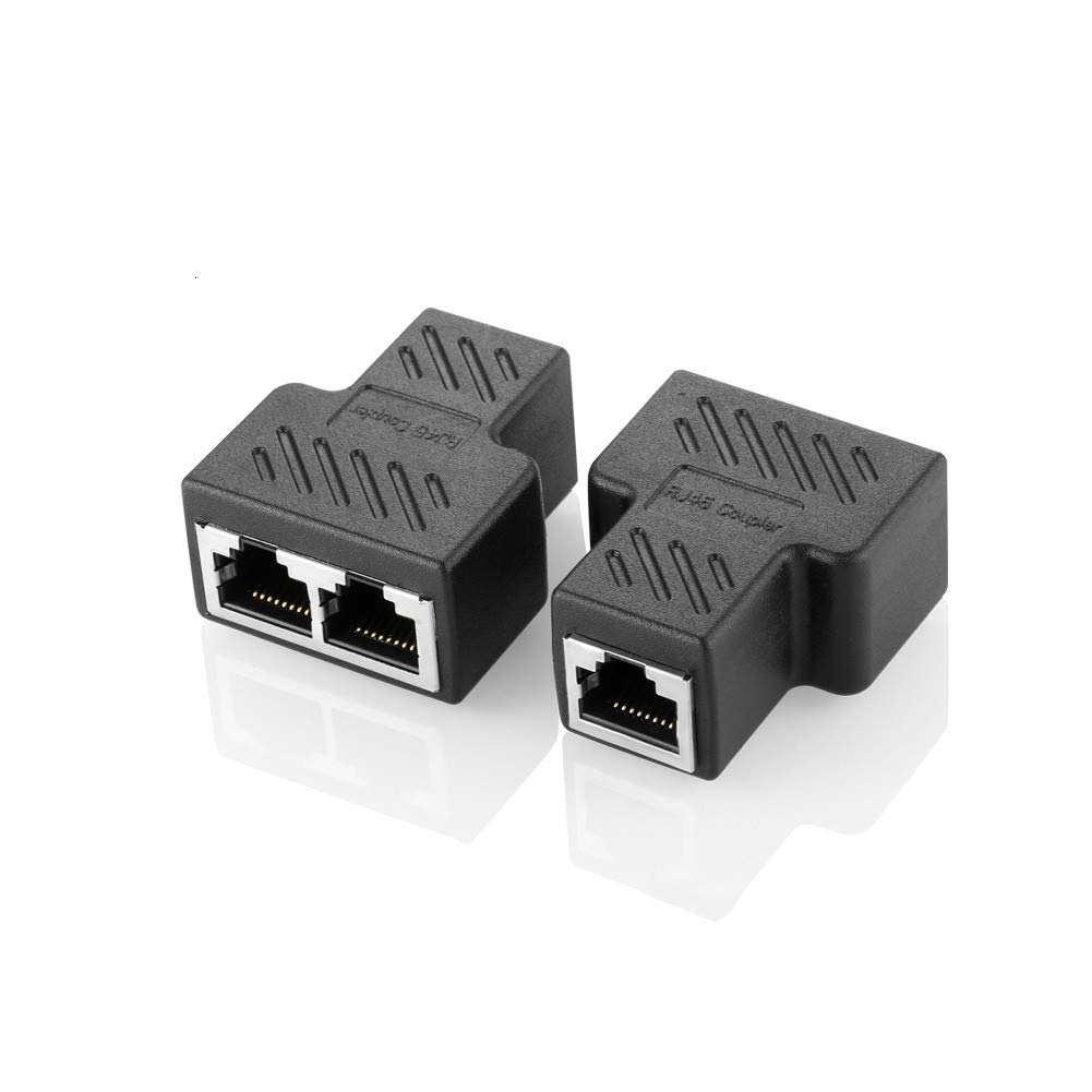 Network CAT6e RJ45 Plug to Dual RJ45 Splitter