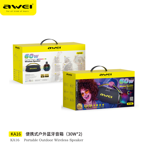 Awei KA16 Portable Outdoor Bluetooth Speaker