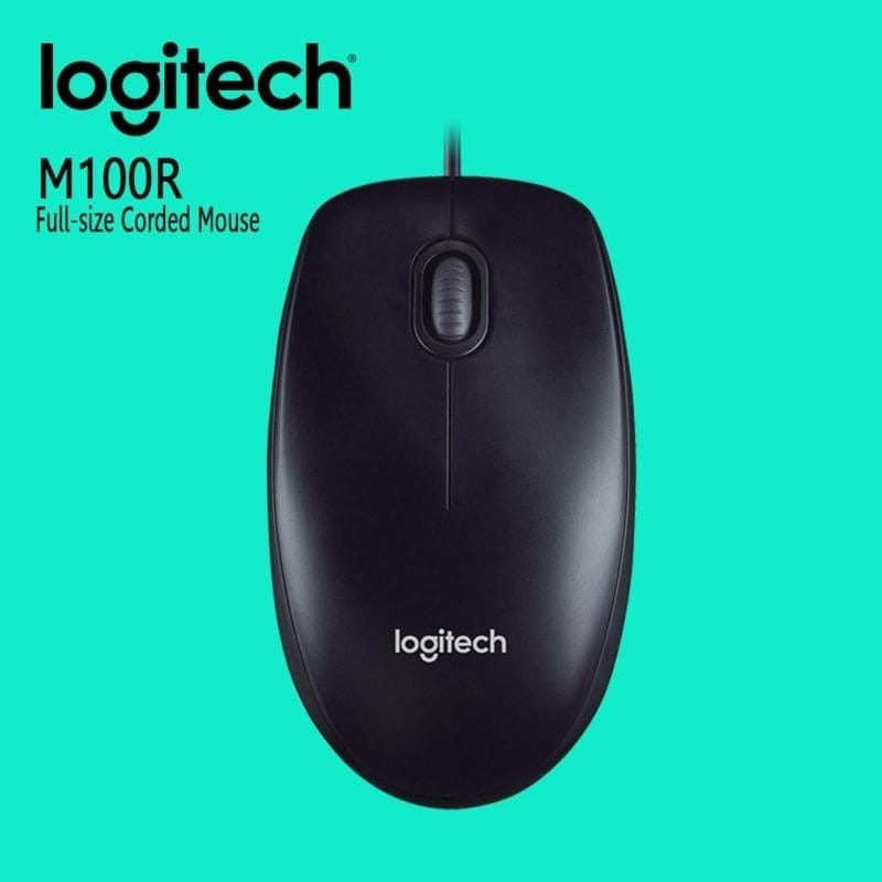 Logitech M100R Full-size Corded Mouse