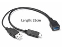 Type-C USB 3.1 to Type-A OTG USB 3.0 with USB 3.0 power